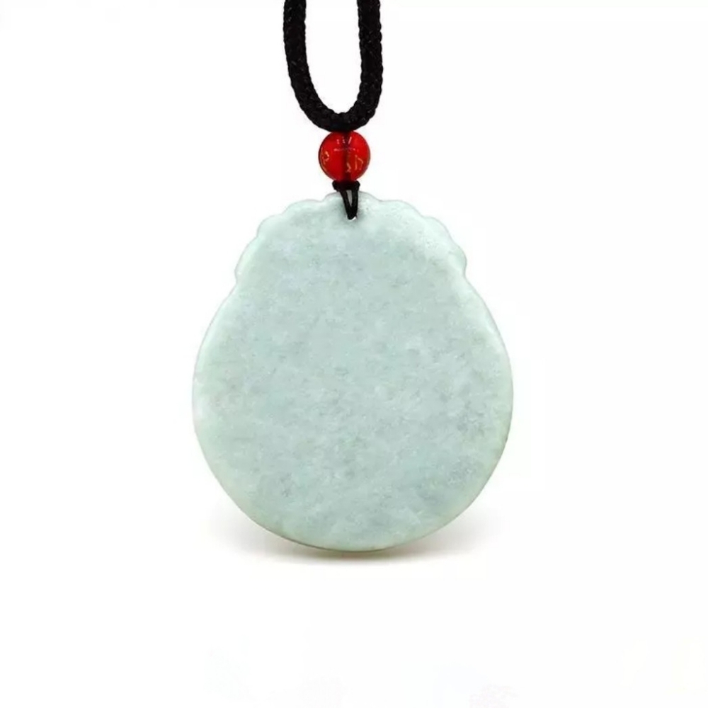 Natural Green Jade Dragon Talismans & Necklace - Picture 3 of 4